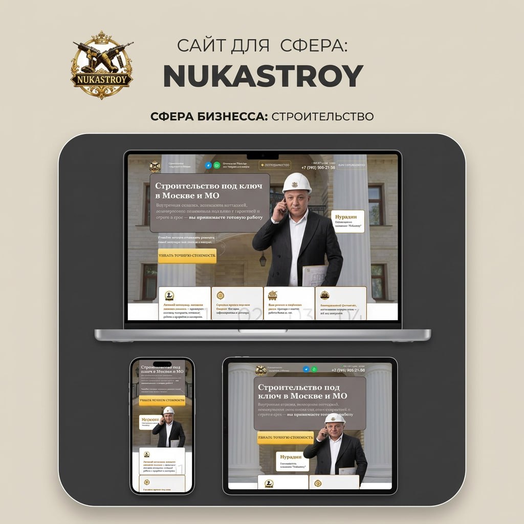 Сайт NukaStroy на устройствах